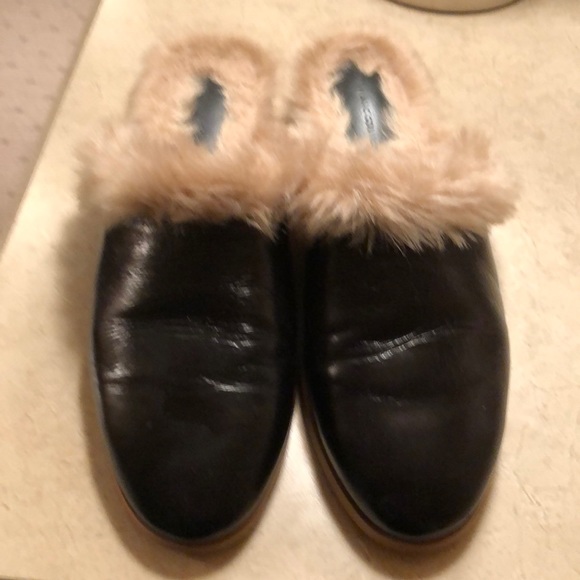 fur lined mules zara